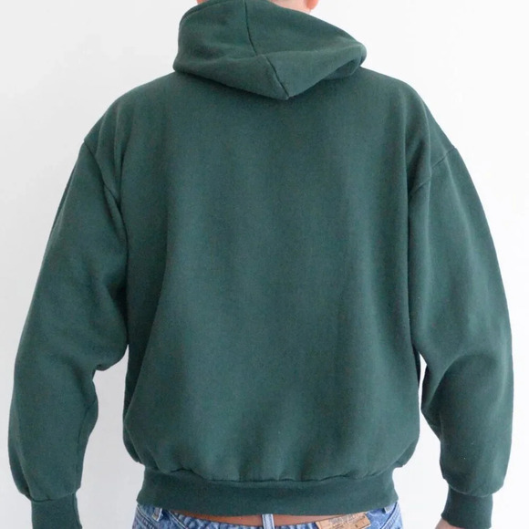 Vintage 90S Niagara Falls Canada Embroidered Green Boxy Fit Pullover Sweatshirt - Picture 3 of 9